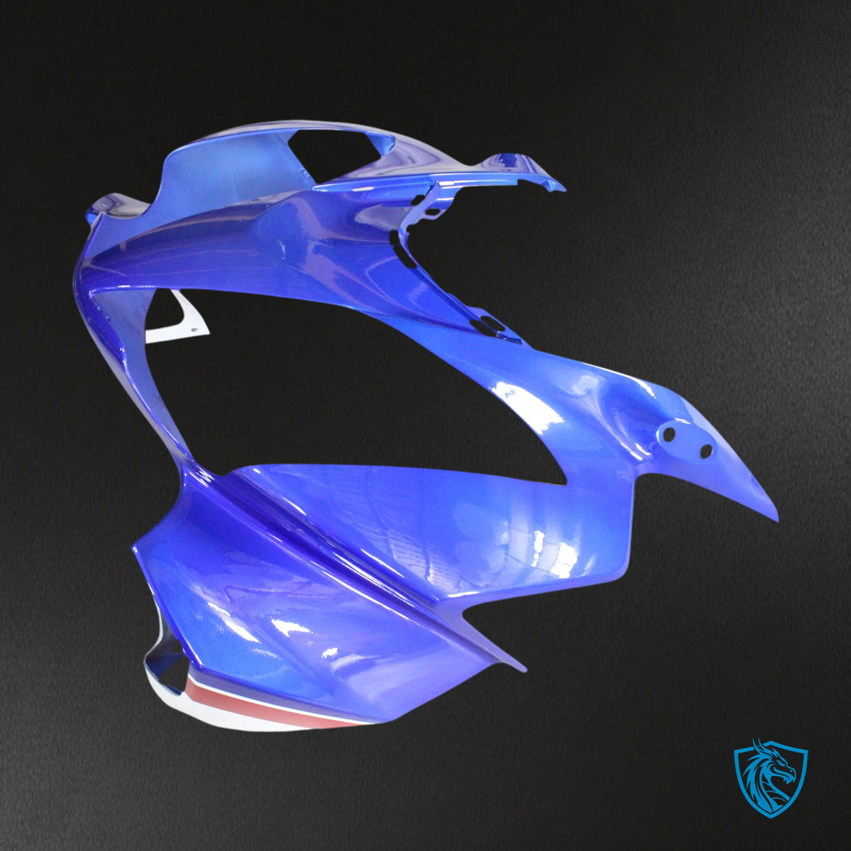 Honda VFR800 (2002-2013) Blue & White Style 3 ABS Fairing Kit - Detail View