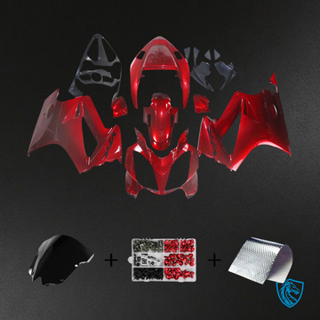 Honda VFR800 2002-2013 Dark Red ABS Fairing Kit - Front View