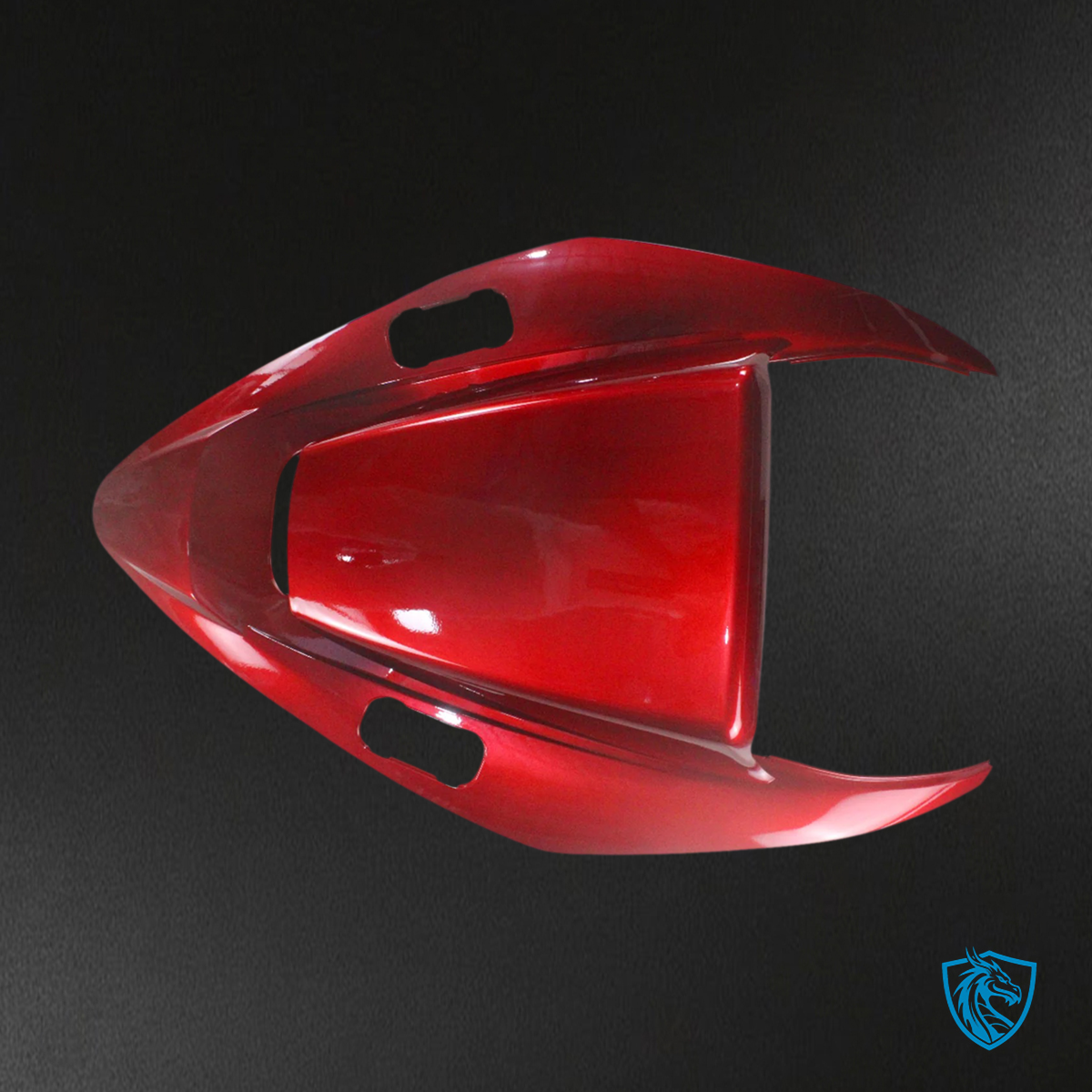 Honda VFR800 2002-2013 Dark Red ABS Fairing Kit - Upper Fairing View