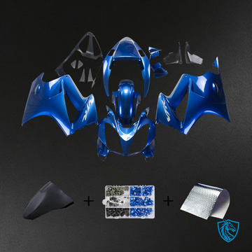 Honda VFR800 (2002-2013) Blue ABS Fairing Kit - Front View