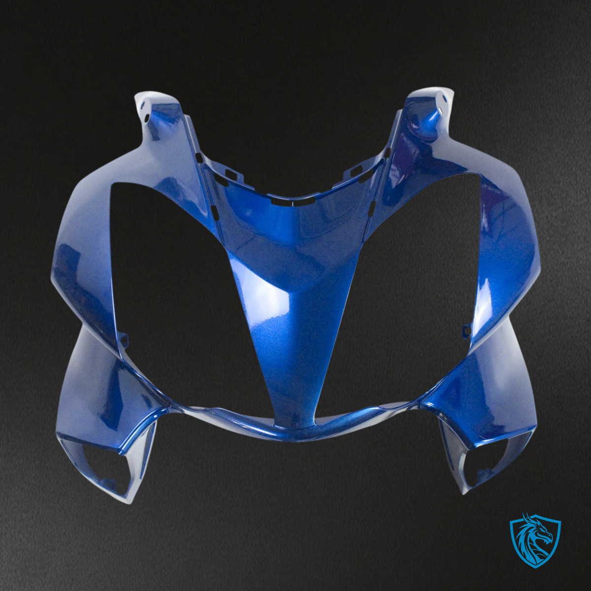 Honda VFR800 (2002-2013) Blue ABS Fairing Kit - Upper Fairing View