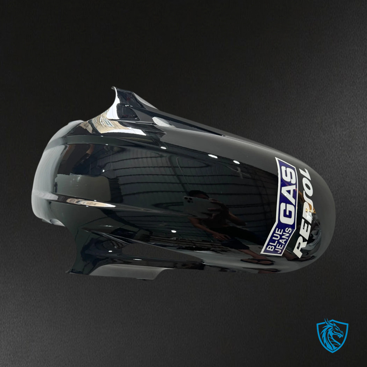 Honda VFR800 (2002-2013) Gray & Black ABS Fairing Kit - Side Panel View