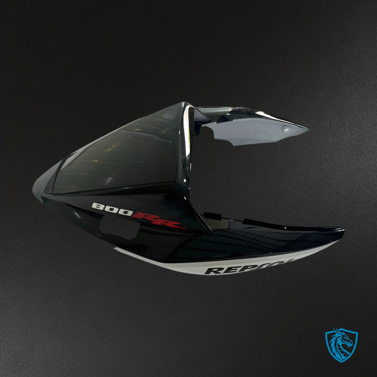 Honda VFR800 (2002-2013) Gray & Black ABS Fairing Kit - Lower Fairing View