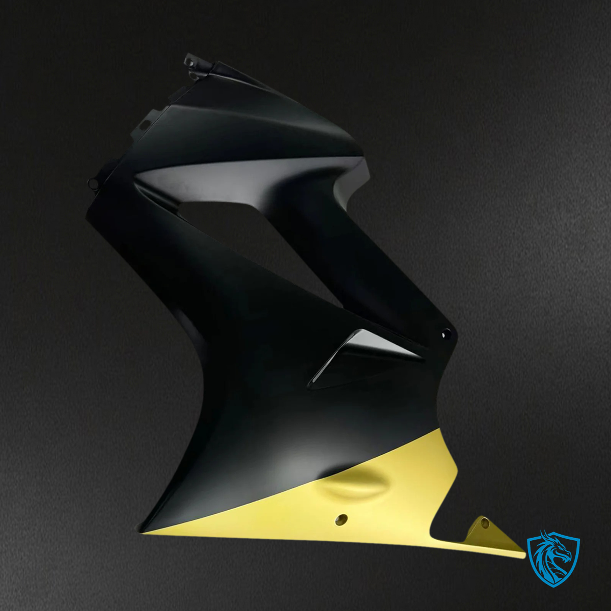 Honda VFR800 (2002-2013) Black & Gold ABS Fairing Kit - Tail Section View