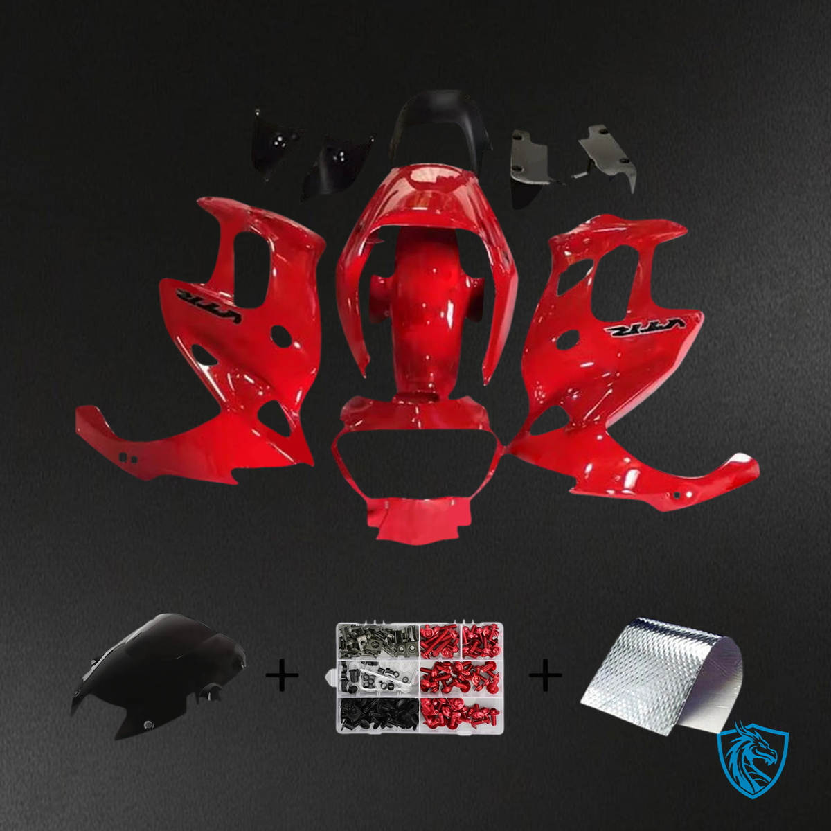 Honda VTR1000F 91997-2005) Red - Fairing Kit
