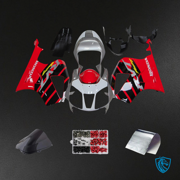 Honda VTR1000 RC51 (2000-2006) Red & Sliver  Fairing Kit