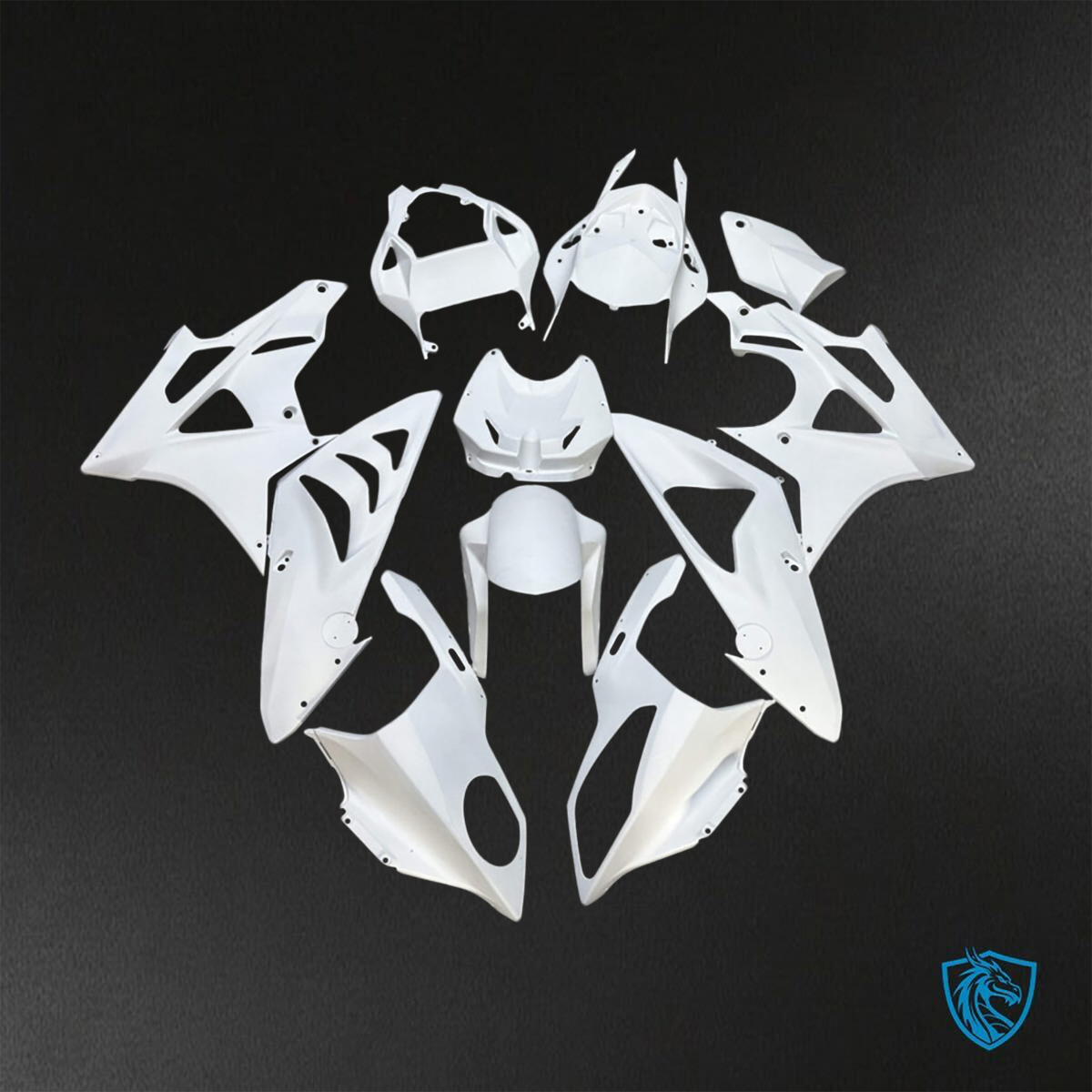 BMW S1000RR (2009-2014) White ABS Bodywork - Fairings Kit