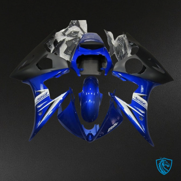 Yamaha YZF R6 (2003-2004) Gloss Blue & White Fairing Kit | ABS Bodywork