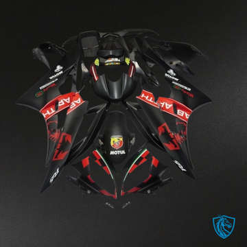 Yamaha YZF R6 (2006-2007) Black & Red Fairing Kit - Aftermarket ABS Bodywork