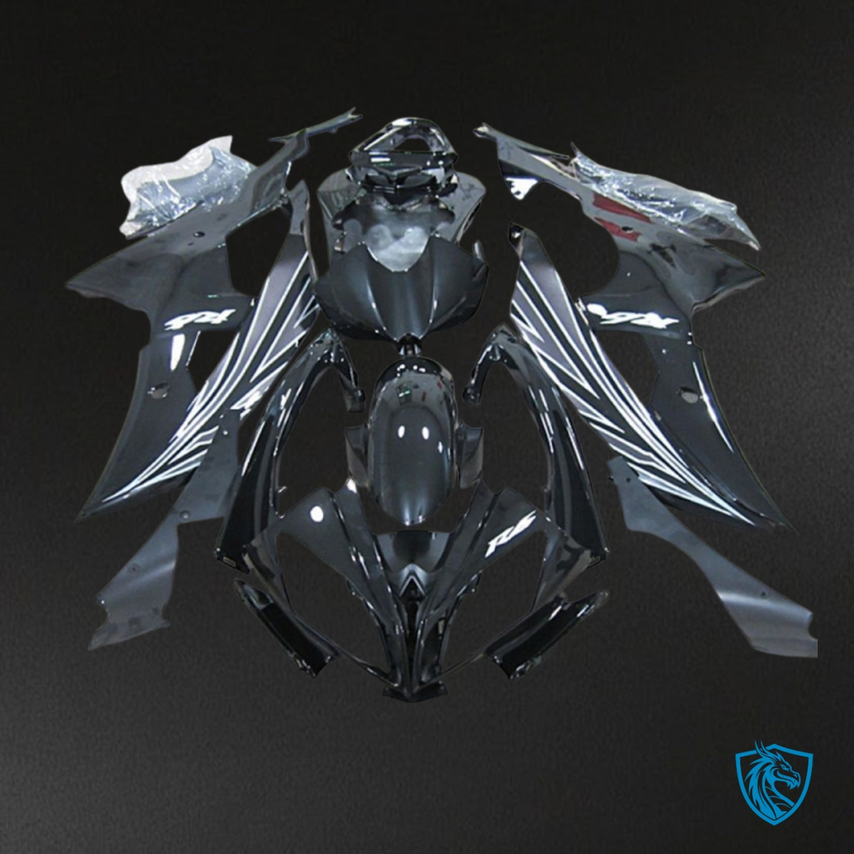 Yamaha YZF R6 (2006-2007) Gloss Black - MERGEment Motorcycle Fairings Kit