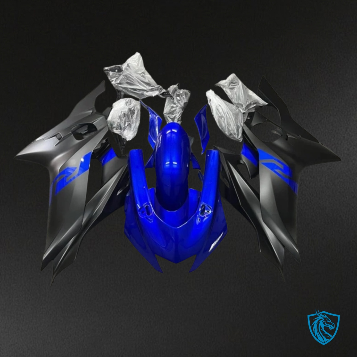 Yamaha YZF R6 (2017-2019) Black & Blue - MERGEment Motorcycle Fairings Kit