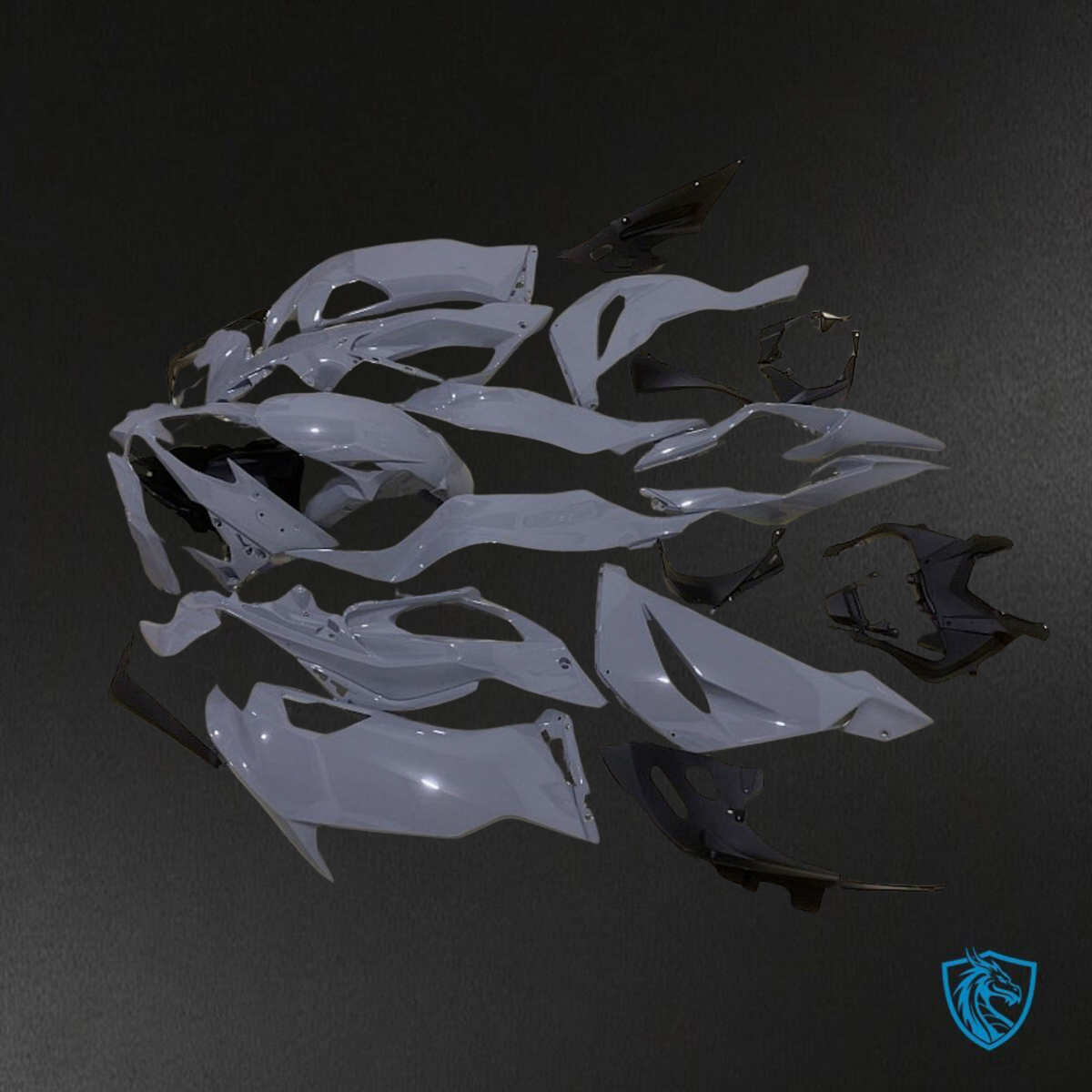 Kawasaki ZX-6R ZX636 (2019–2020) Light Gray - Replacement Motorcycle Fairings Kit