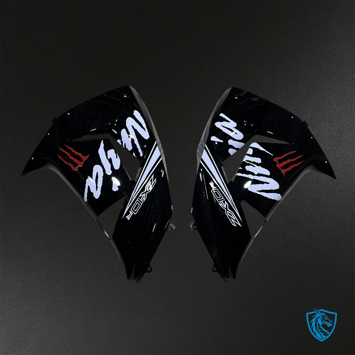 Kawasaki Ninja ZX-10R (2006-2007) Black, Red & White - Replacement Motorcycle Fairings Kit