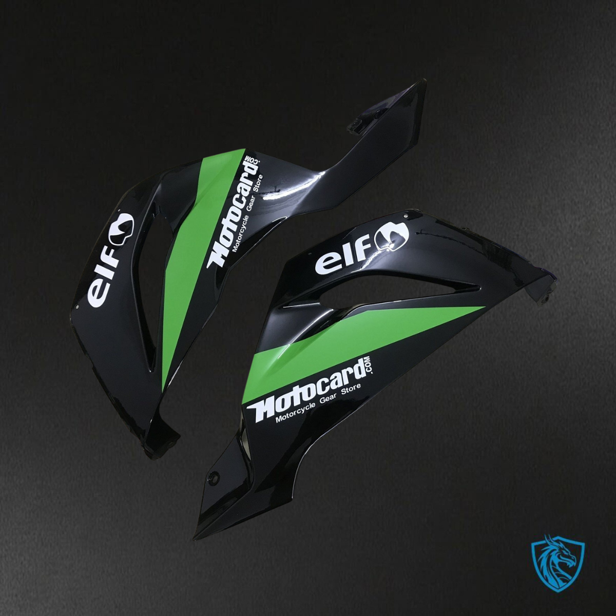 Kawasaki ZX-6R ZX636 (2019–2020) Black, Green & White Monster - Replacement Motorcycle Fairings Kit
