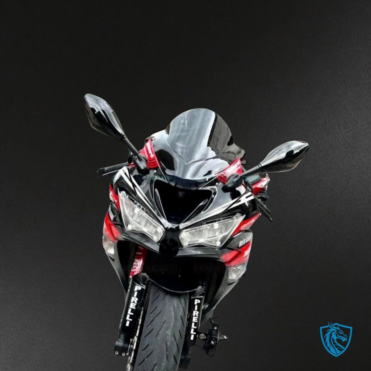 Kawasaki ZX-6R ZX636 (2019-2020) Black & Red Logos - Custom ABS Fairing Kit