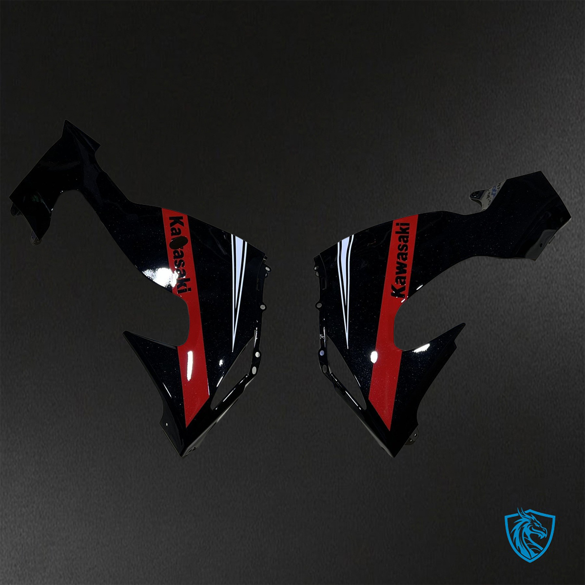 Kawasaki Ninja ZX-10R (2006-2007) Black, Red & White - Replacement Motorcycle Fairings Kit