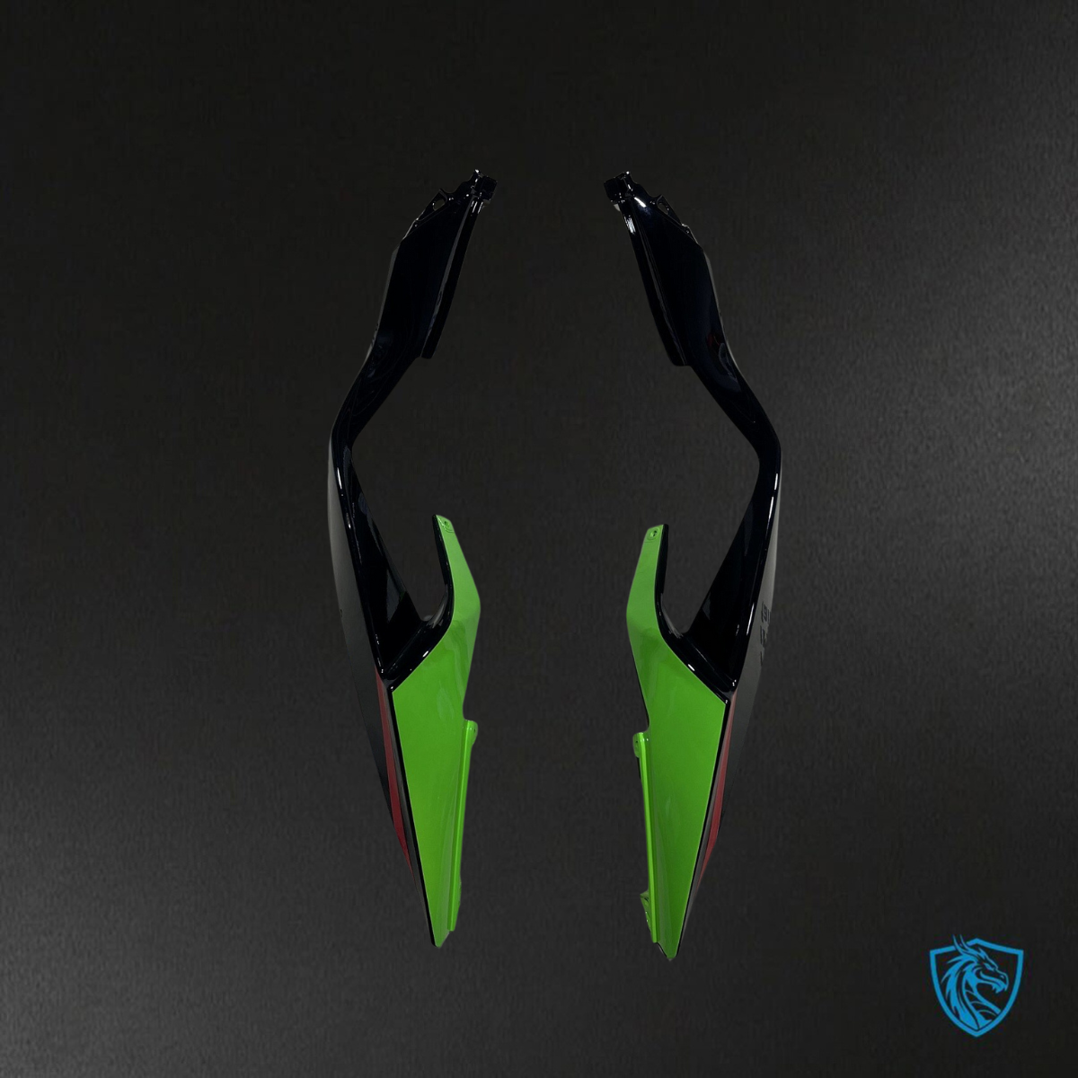 Kawasaki ZX-6R ZX636 (2019–2020) Black & Green Fairings Kit - Aftermarket ABS Bodywork