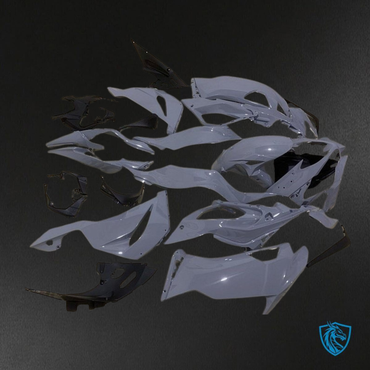 Kawasaki ZX-6R ZX636 (2019–2020) Light Gray - Replacement Motorcycle Fairings Kit
