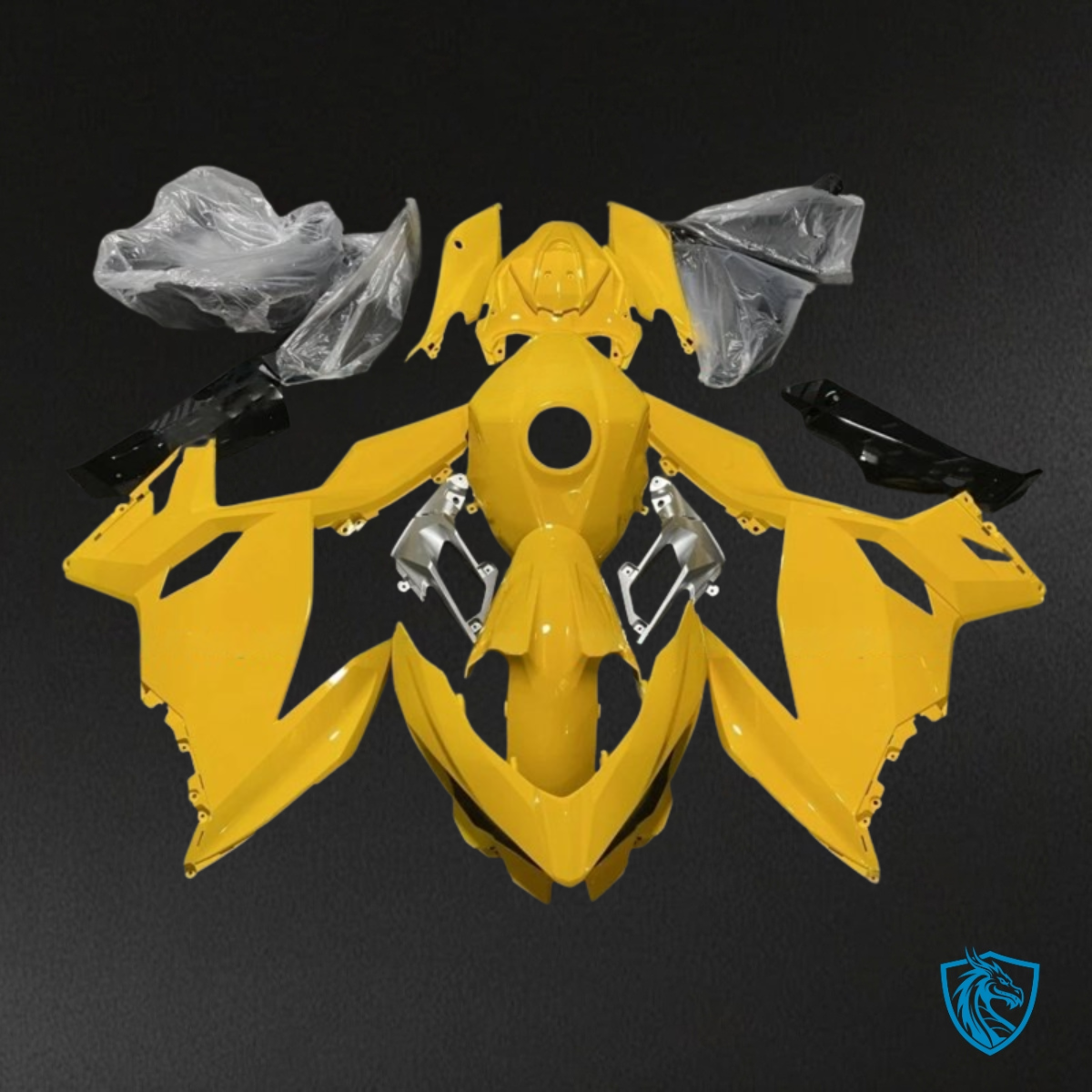 Kawasaki Ninja 400/250 (2018-2020) Black & Yellow - Custom ABS Fairing Kit