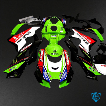 Kawasaki Ninja ZX-10R (2021-2023) Green, Red & White ABS Bodywork - Fairings Kit