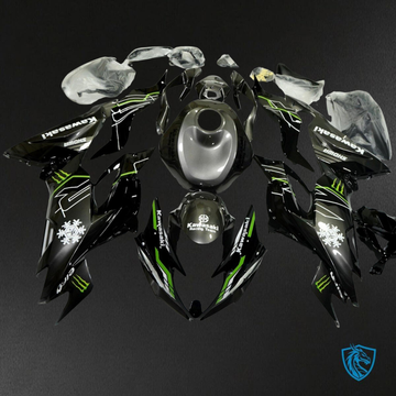 Kawasaki ZX-6R ZX636 (2019-2020) Black & Green Fairings Kit - Aftermarket ABS Bodywork