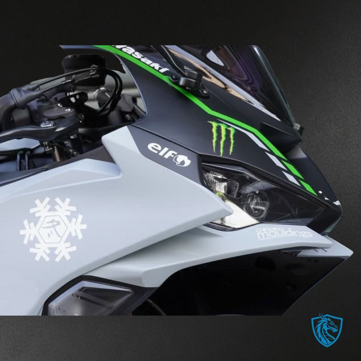Kawasaki ZX-6R ZX636 (2023–2024) Matte Gray & Black Fairings Kit - Aftermarket ABS Bodywork