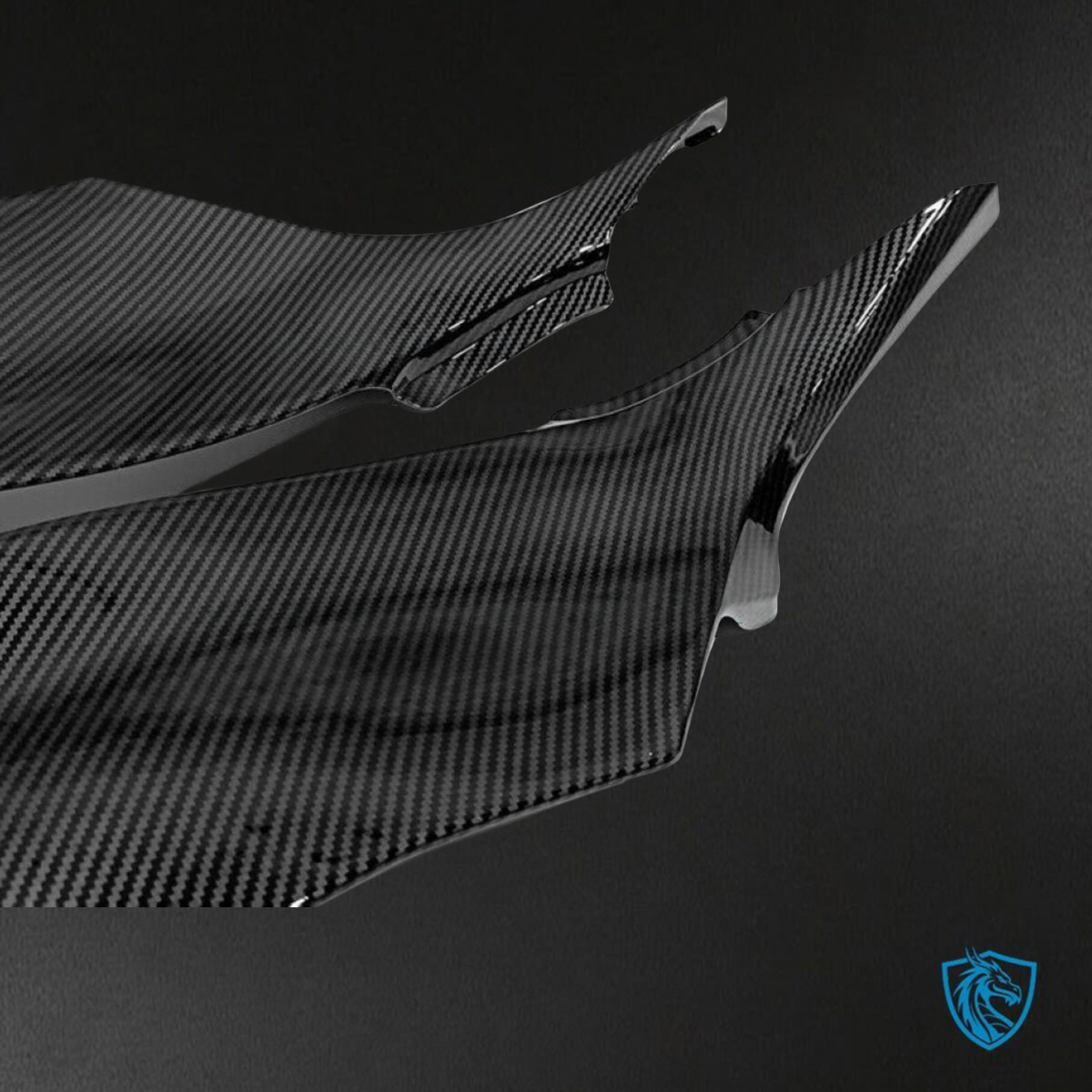 Kawasaki ZX-6RZX636 (2019-2020) Black Carbon Fiber - Custom ABS Fairing Kit