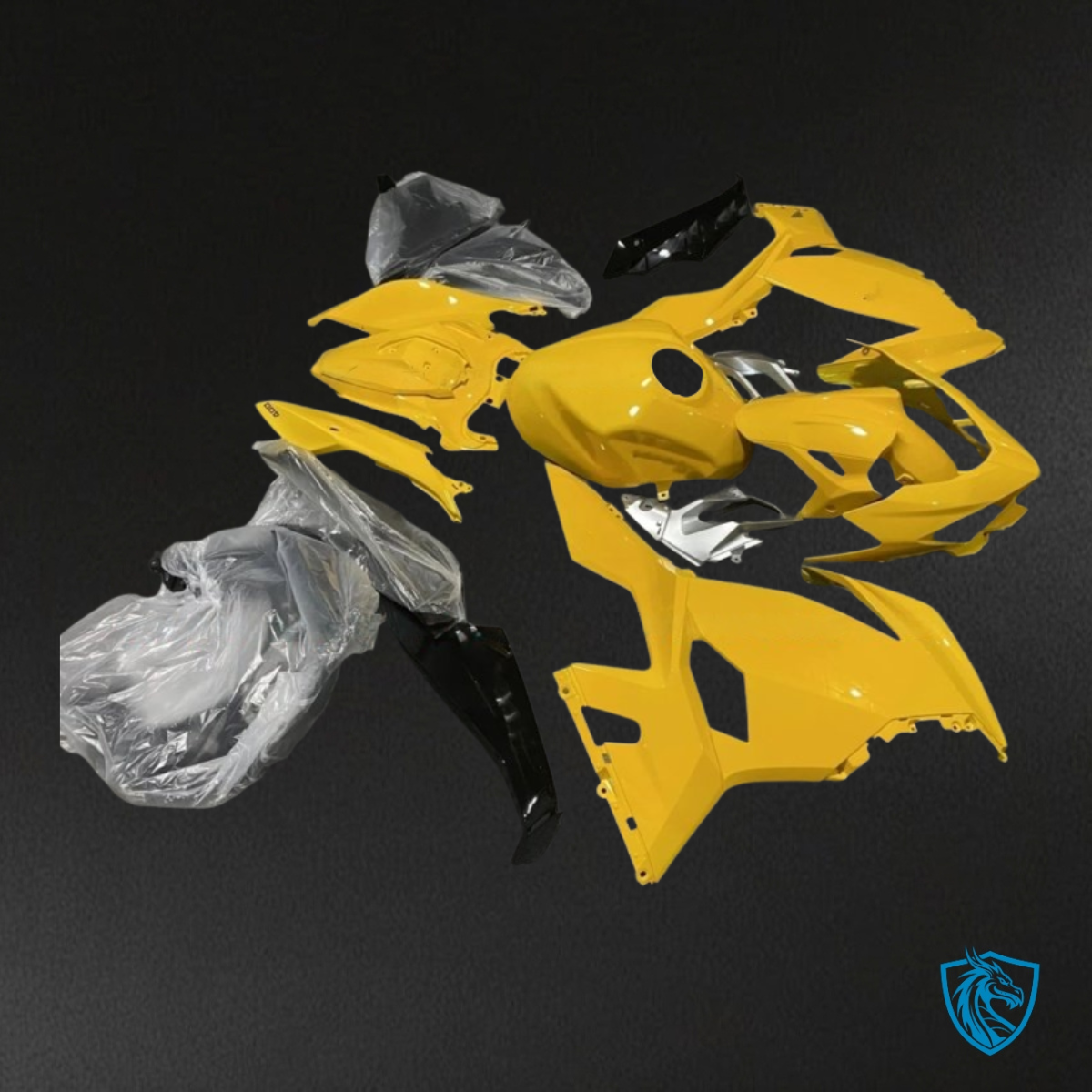 Kawasaki Ninja 400/250 (2018-2020) Black & Yellow - Custom ABS Fairing Kit