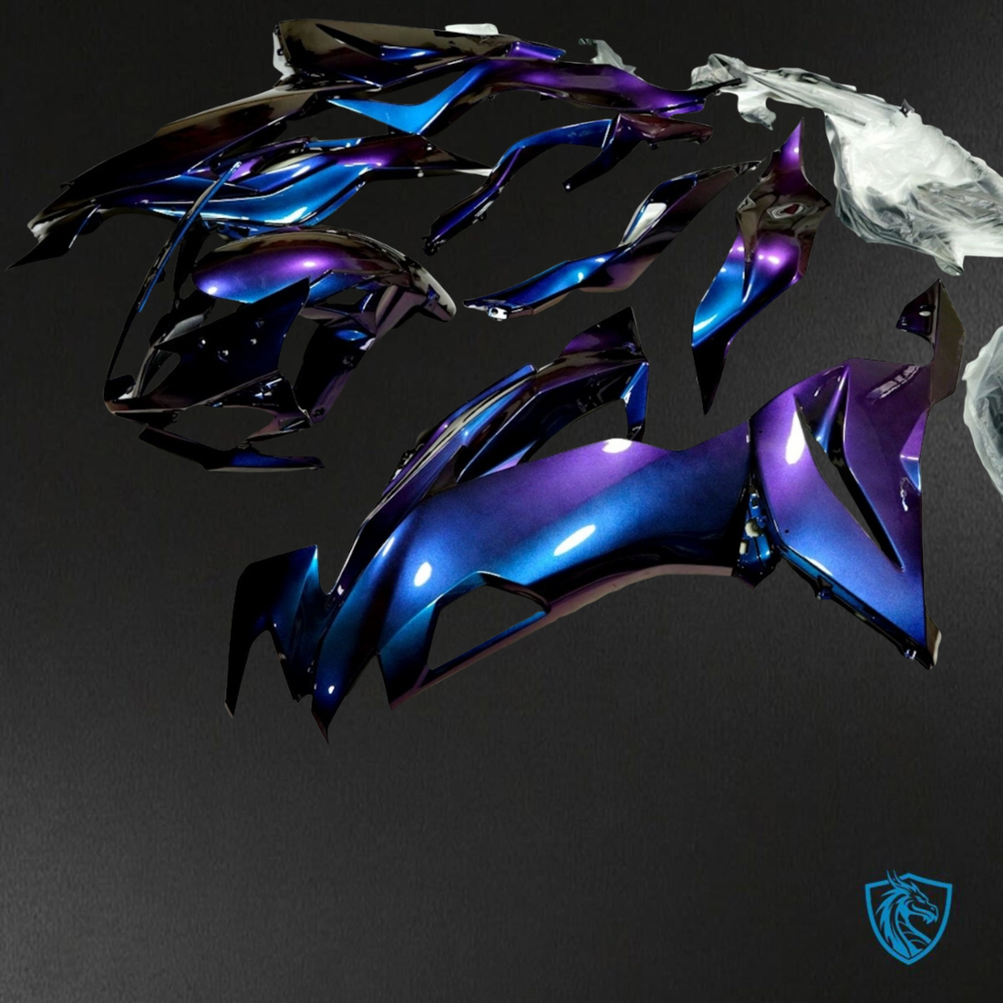 Kawasaki ZX-6RZX636 (2019-2020) Purple & Blue ABS Bodywork - Fairings Kit