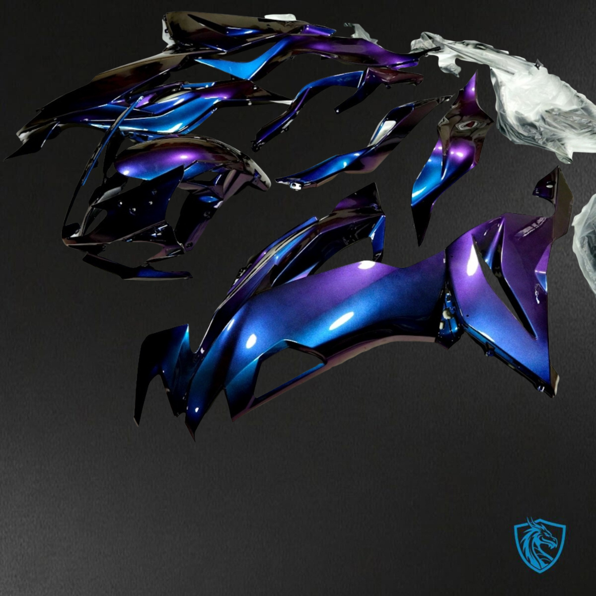Kawasaki ZX-6RZX636 (2019-2020) Purple & Blue ABS Bodywork - Fairings Kit