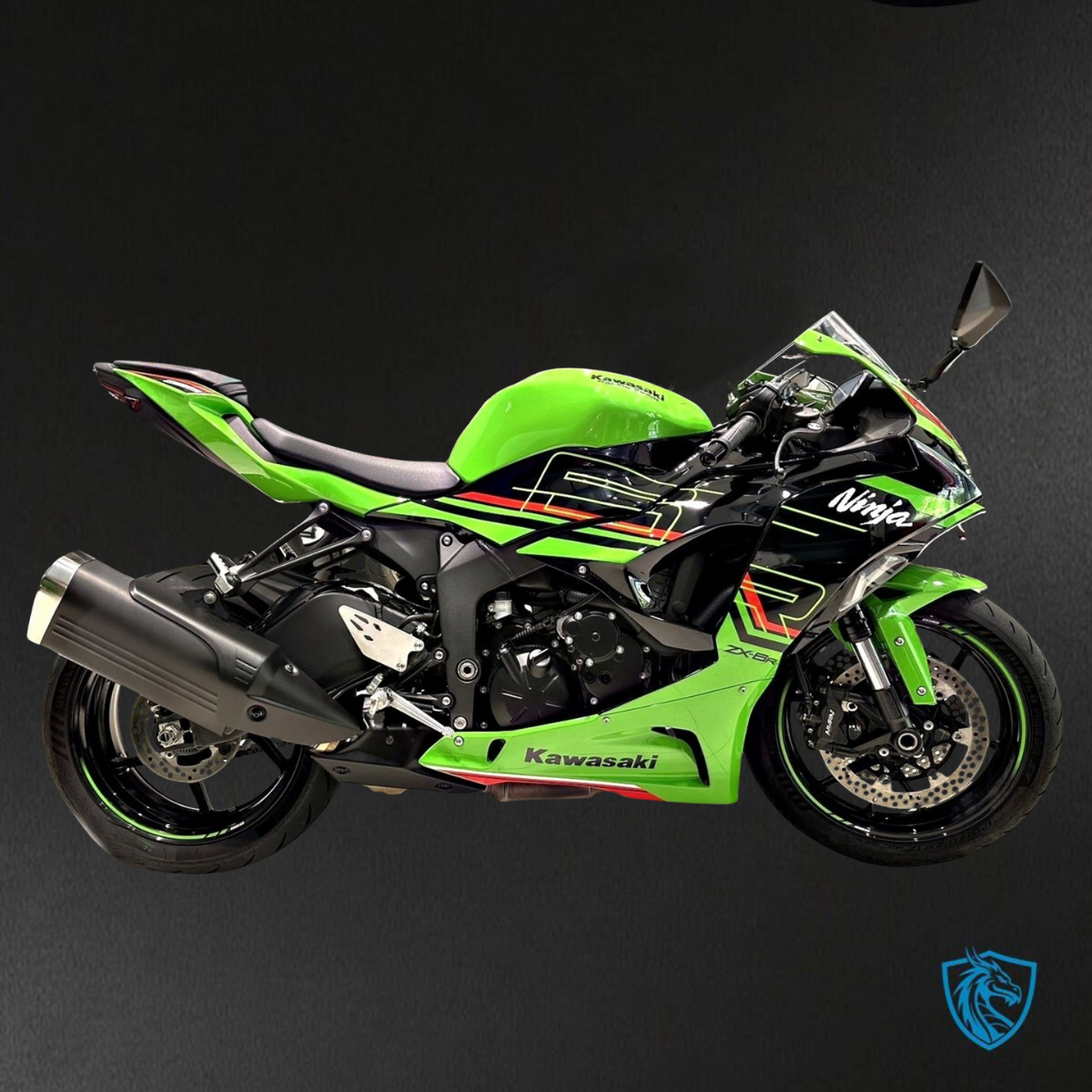 Kawasaki ZX-6R ZX636 (2023–2024) Glossy Green & Black ABS Bodywork - Fairings Kit
