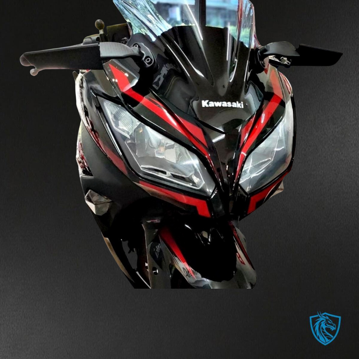 Kawasaki ZX-6R ZX636 (2019-2020) Black & Red Logos - Custom ABS Fairing Kit