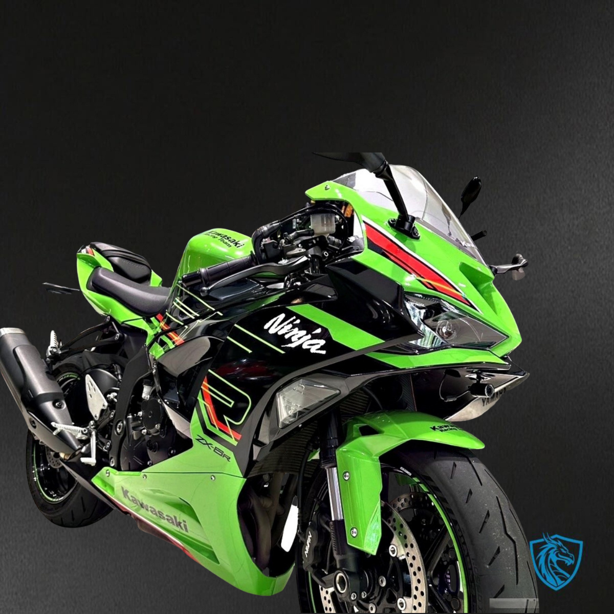 Kawasaki ZX-6R ZX636 (2023–2024) Glossy Green & Black ABS Bodywork - Fairings Kit