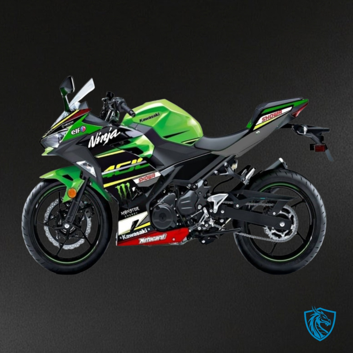 Kawasaki Ninja 400/250 (2018-2020) Black, Green & Red Fairing Kit | ABS Bodywork