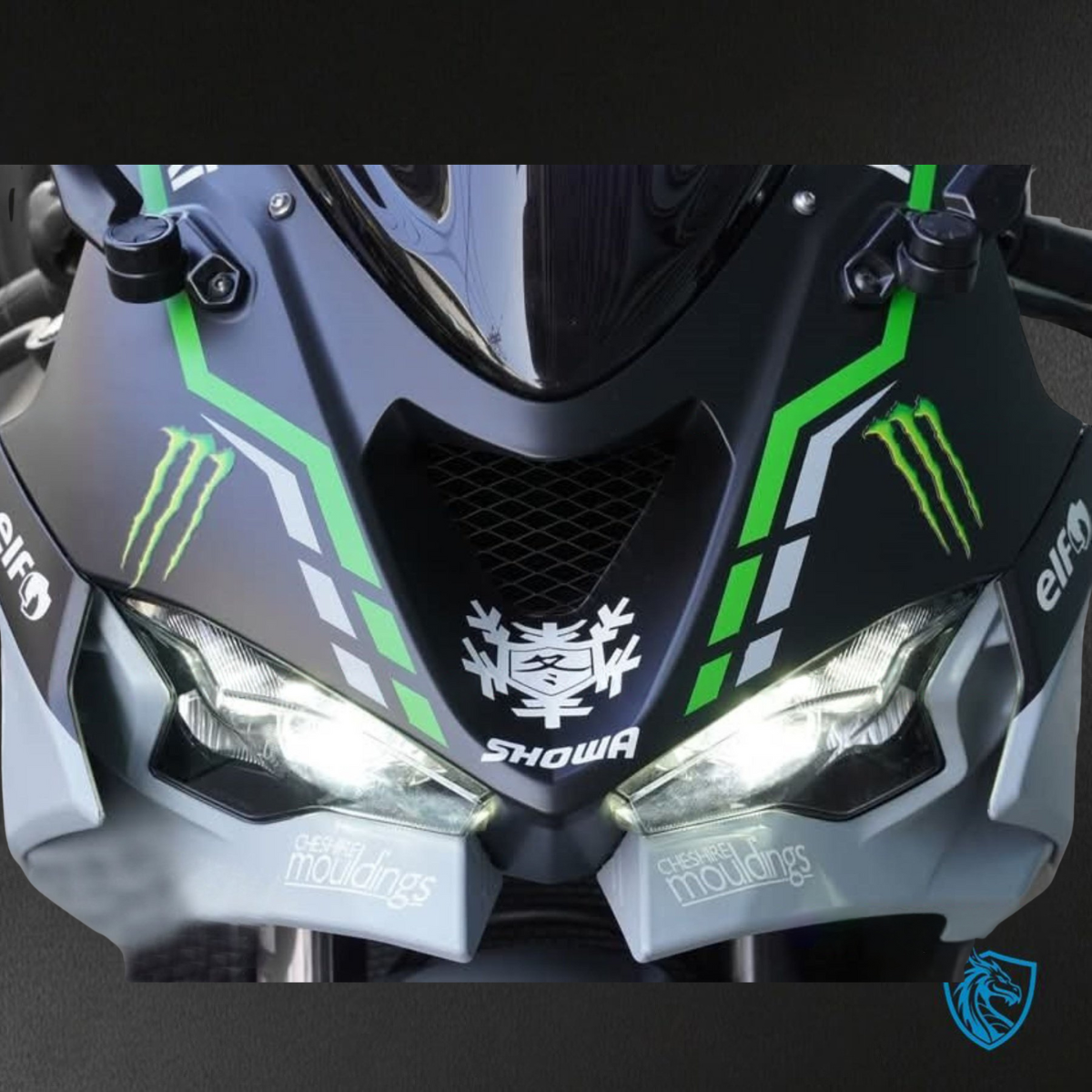 Kawasaki ZX-6R ZX636 (2023–2024) Matte Gray & Black Fairings Kit - Aftermarket ABS Bodywork