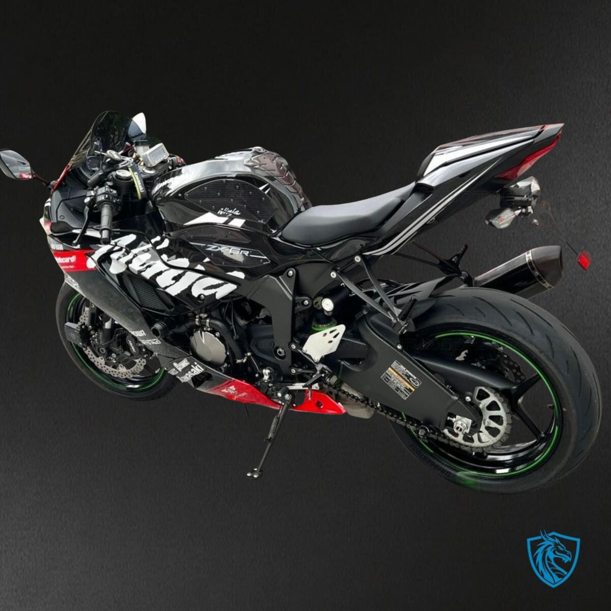 Kawasaki ZX-6R ZX636 (2019-2020) Black & Red Logos - Custom ABS Fairing Kit