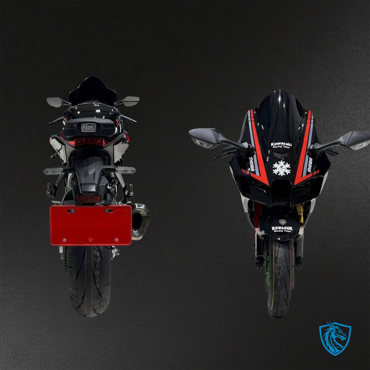 Kawasaki Ninja ZX-10R (2021-2023) Black & Red - Custom ABS Fairing Kit