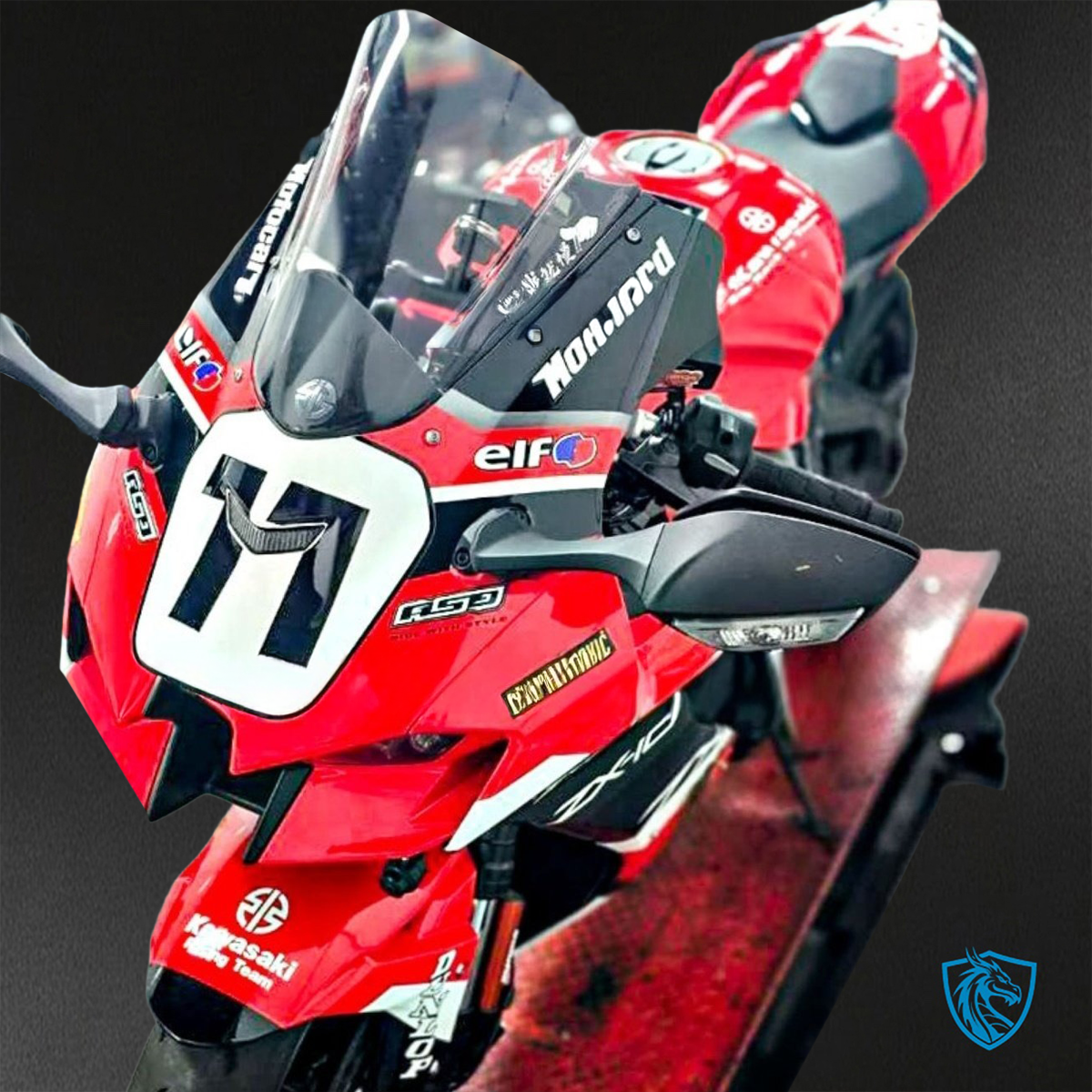 Kawasaki Ninja ZX-10R (2021-2023) Red, Black & White ABS Bodywork - Fairings Kit