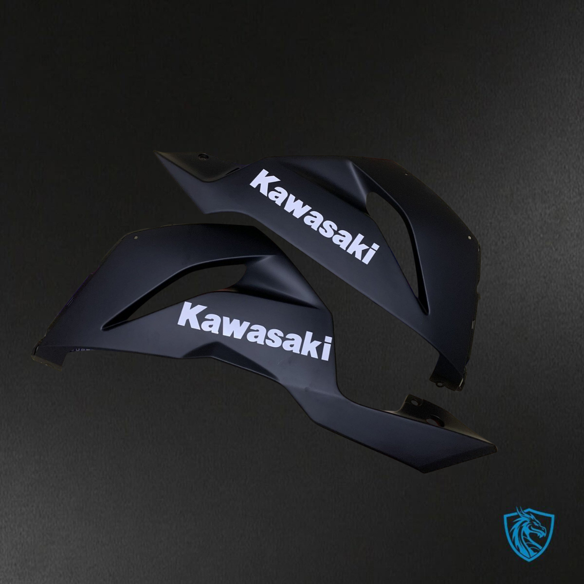 Kawasaki ZX-6R ZX636 (2019–2020) Gray & Black Carbon Fiber Fairings Kit - Aftermarket ABS Bodywork