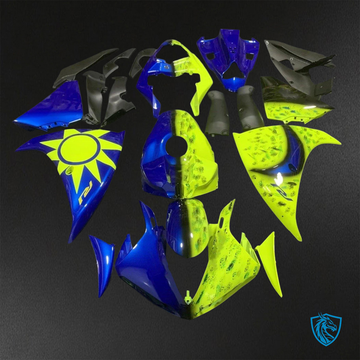 Yamaha YZF R1 (2009-2011) Gloss Yellow & Blue Fairings Kit - Aftermarket ABS Bodywork