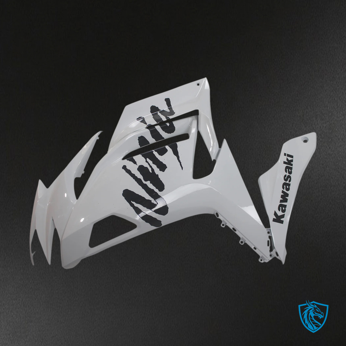 Kawasaki ER-6F (2020-2025) Ninja650 White & Black Logo - Fairing Kit
