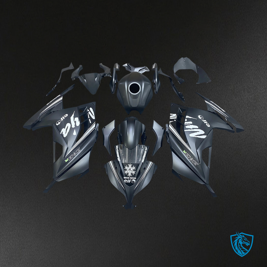 Kawasaki EX300R (2013-2024) Black Elf - Fairing Kit