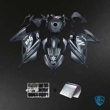 Kawasaki EX300R (2013-2024) Black Elf - Fairing Kit