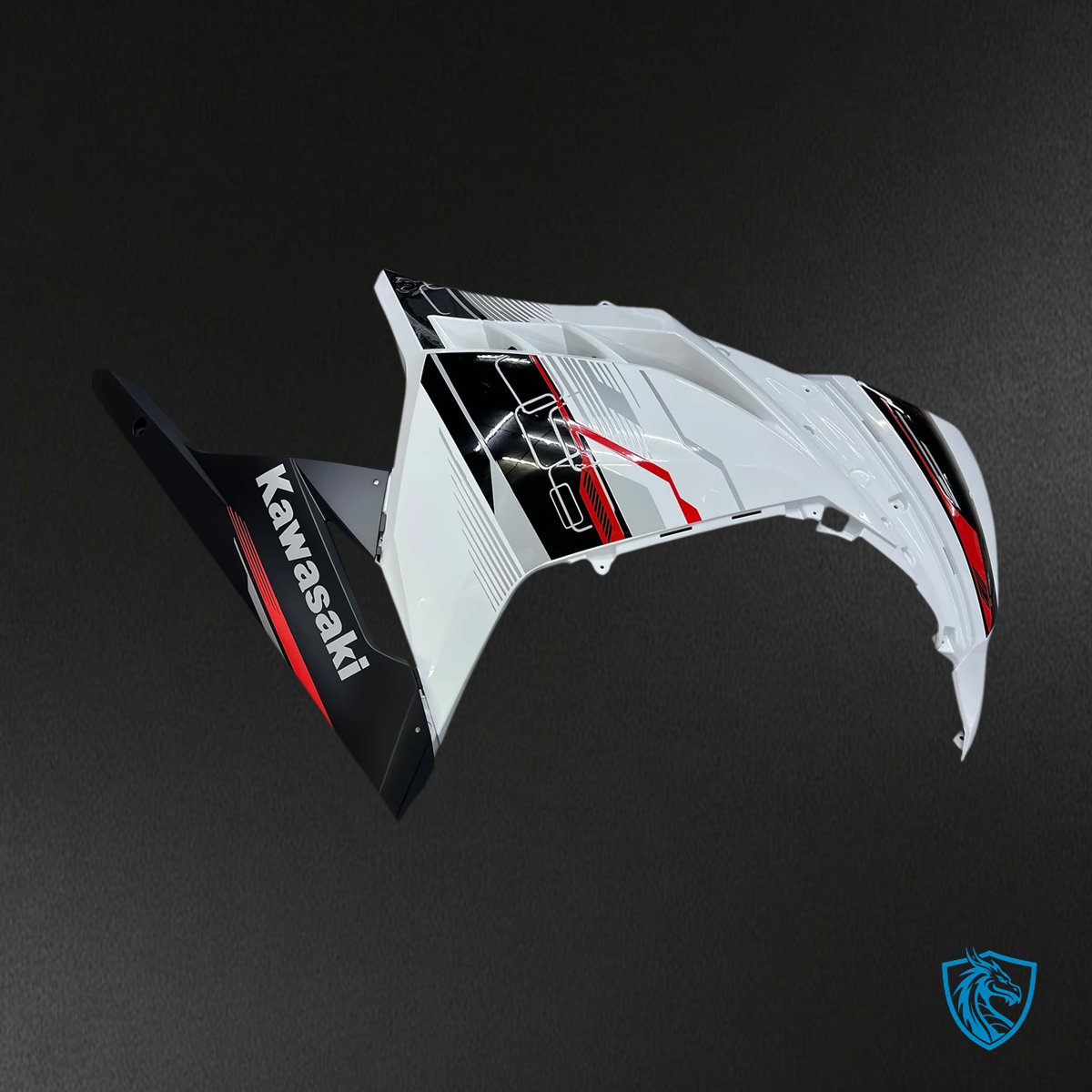 Kawasaki EX300R (2013-2024) White & Black - Fairing Kit