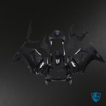 Kawasaki Ninja 250 (2008-2012) Gloss Black Plain Ninja Fairing Kit - Aftermarket ABS Bodywork