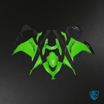 Kawasaki Ninja 300 (2013-2018) Gloss Green & Black Motorcycle Fairing Kit | ABS Bodywork