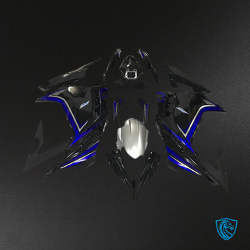 Kawasaki Ninja 300 (2013-2018) Glossy Black & Blue - MERGEment Motorcycle Fairings Kit