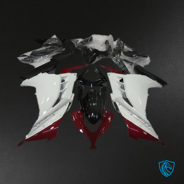 Kawasaki Ninja 300 (2013-2018) Red & White Motorcycle - Custom ABS Fairing Kit