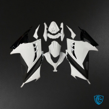 Kawasaki Ninja 300 (2013-2018) White & Black Gloss Motorcycle Fairing Kit - Aftermarket ABS Bodywork
