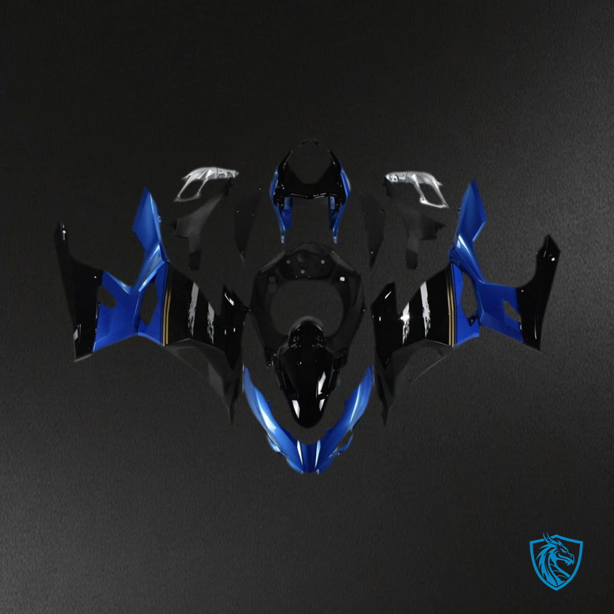 Kawasaki Ninja 400 (2018-2023) Blue & Black Motorcyclev Fairing Kit | ABS Bodywork
